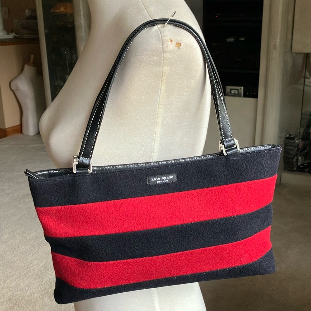 Kate Spade Navy Red Stripe Shoulder Bag